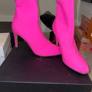 Hot pink Giuseppe Zanotti boots. New with box.